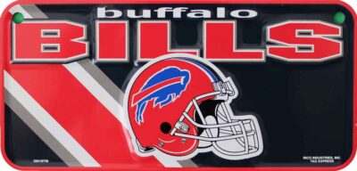Bills NFL Bike Tag  3x6 Inch