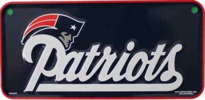 Patriots NFL Bike Tag  3x6 Inch