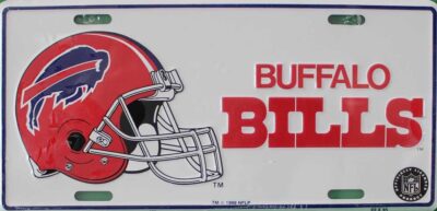 Bills NFL License Plate1 6x12 Inch