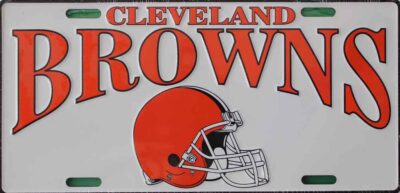 Browns NFL License Plate2 6x12 Inch