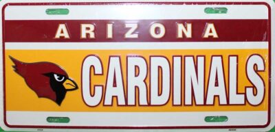 Cardinals NFL License Plate2 6x12 Inch