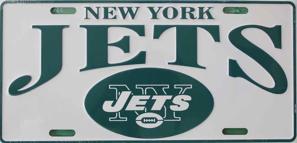 Jets NFL License Plate3 6×12 Inch