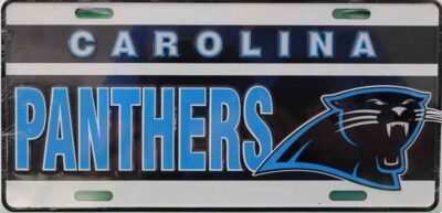 Panthers NFL License Plate2 6x12 Inch