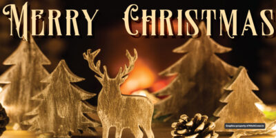 Merry Christmas - Gold Trees