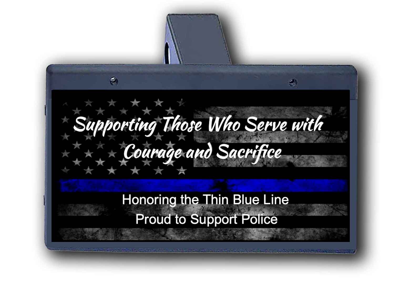 Police Blue Line - Hitch Cover