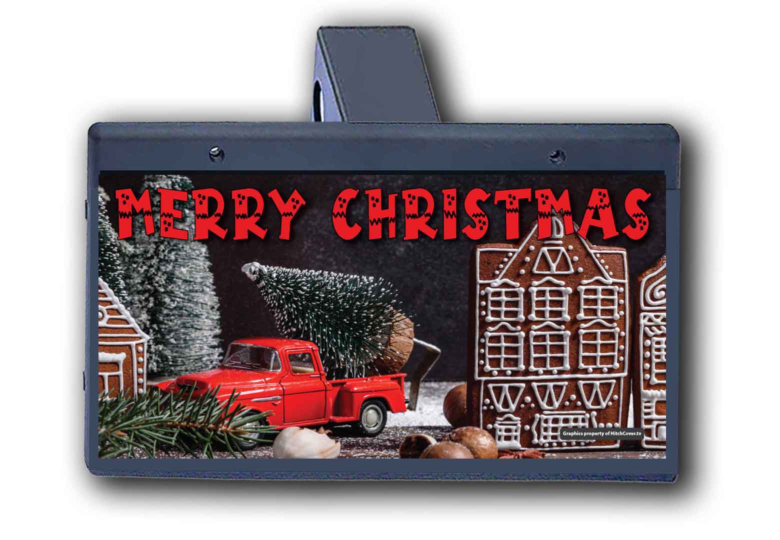 Christmas Red Truck - Hitch Cover