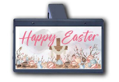 Easter Cross Pink - Hitch Cover