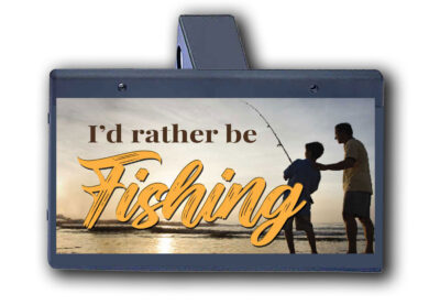 I'd Rather Be Fishing - Hitch Cover