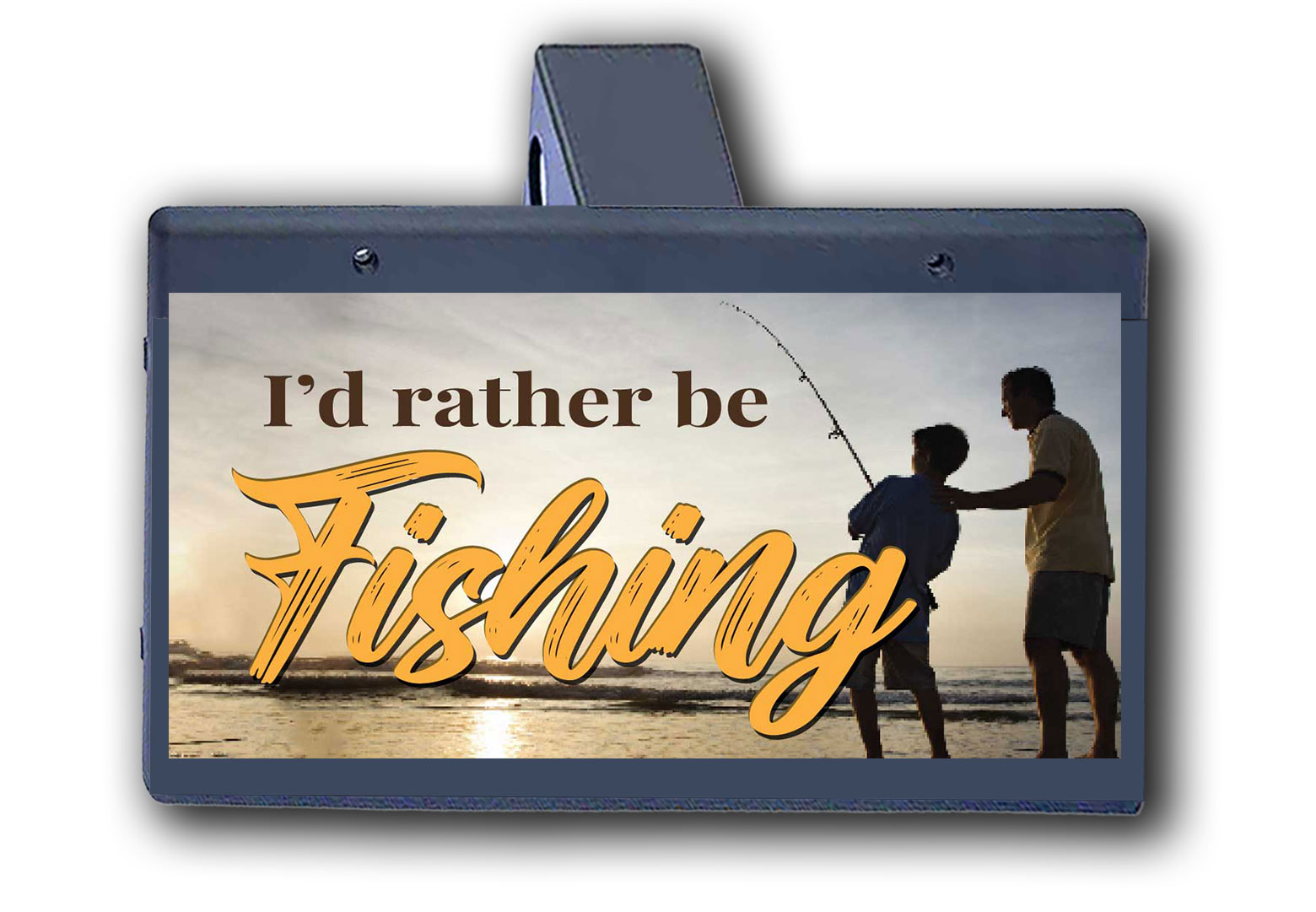 I'd Rather Be Fishing - Hitch Cover