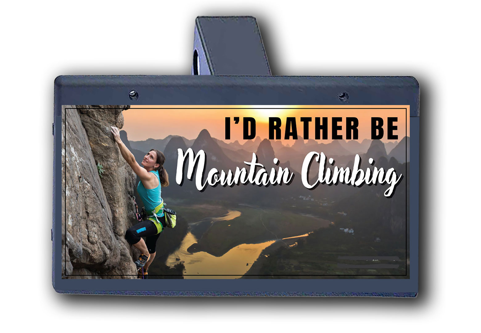 I'd Rather Be Mountain Climbing - Hitch Cover