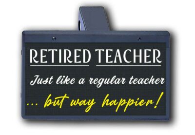 Retired Teacher - Hitch Cover