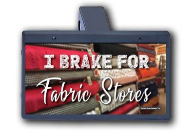 I brake For Fabic - Hitch Cover