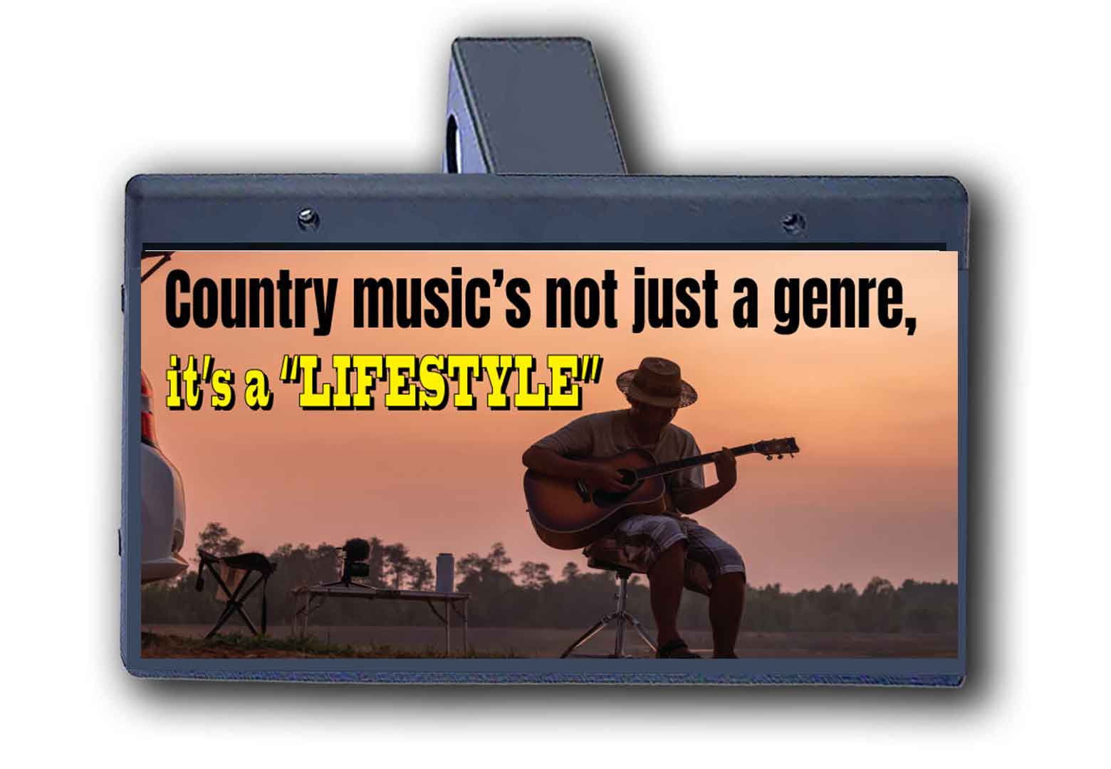 Country Music Is A Lifestyle - Hitch Cover