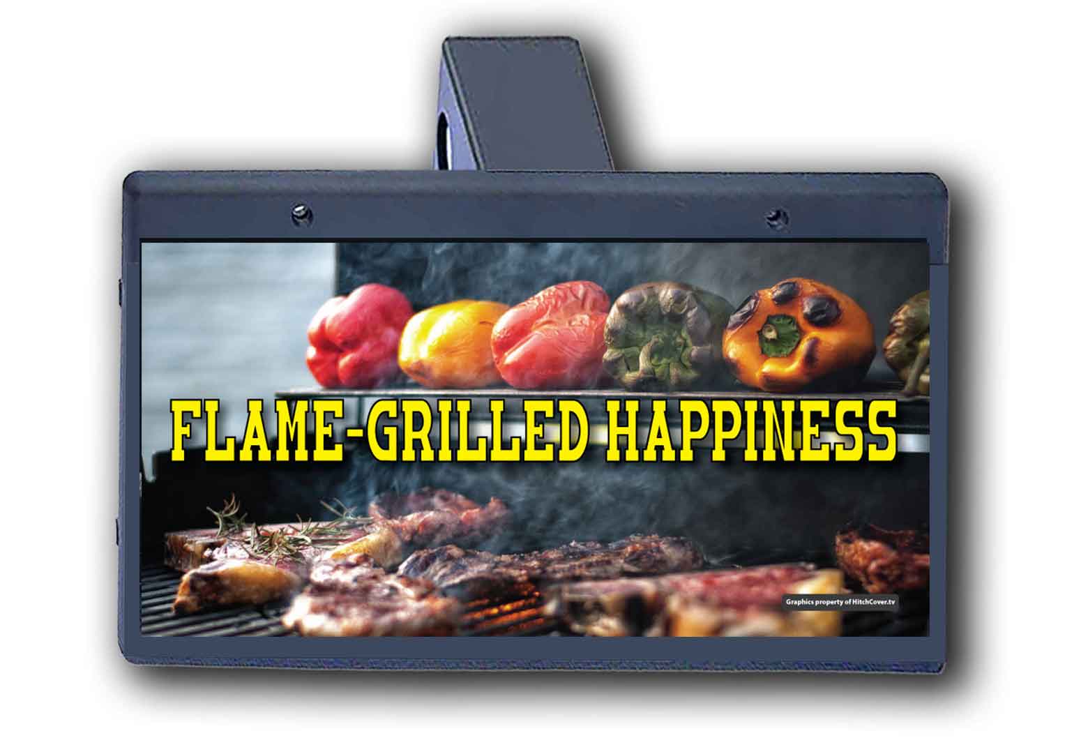 Flame Grilled Happiness - Hitch Cover