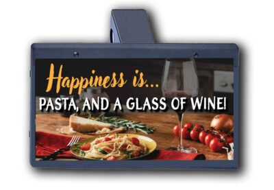 Happiness Is Pasta And Wine - Hitch Cover