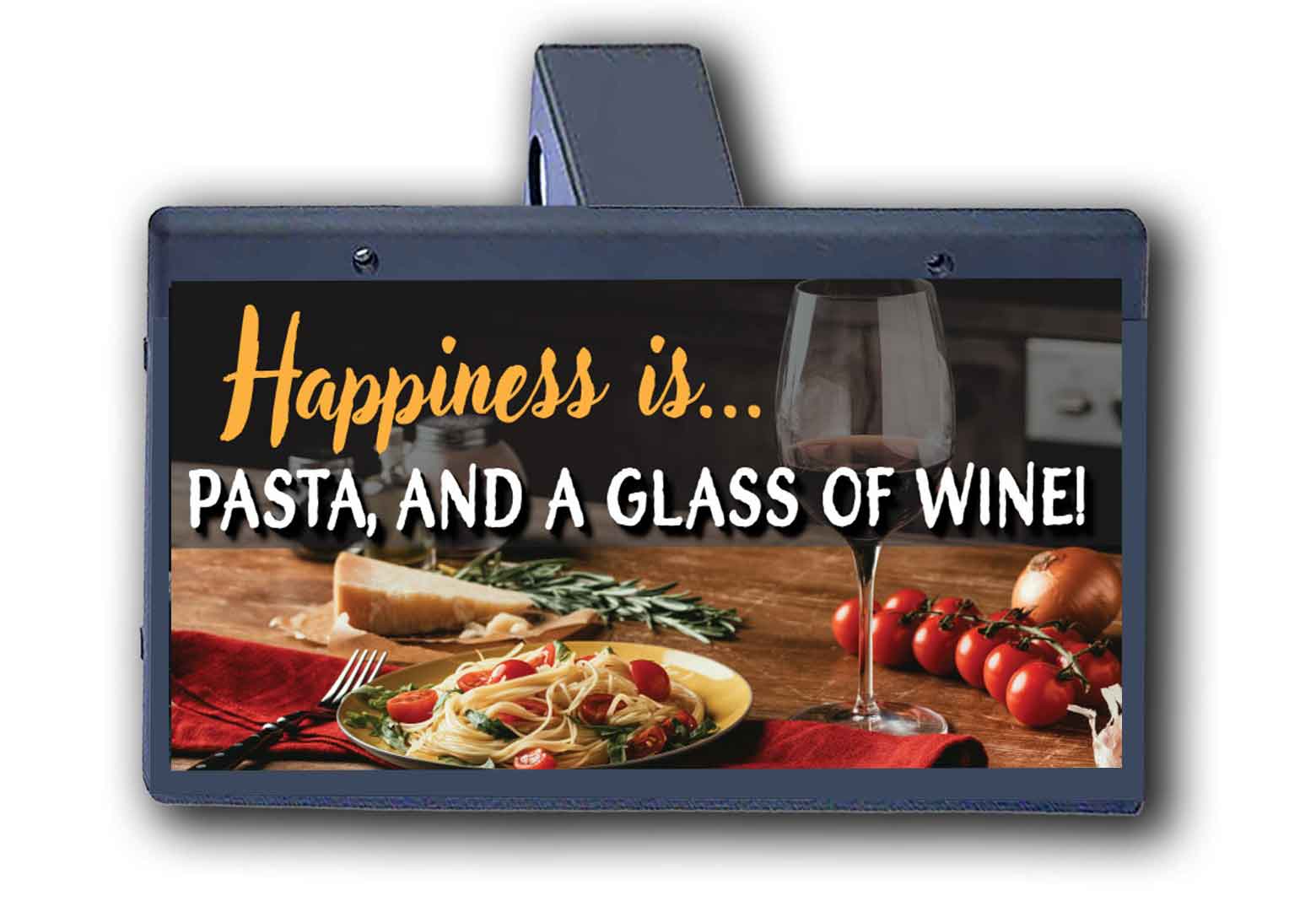Happiness Is Pasta And Wine - Hitch Cover
