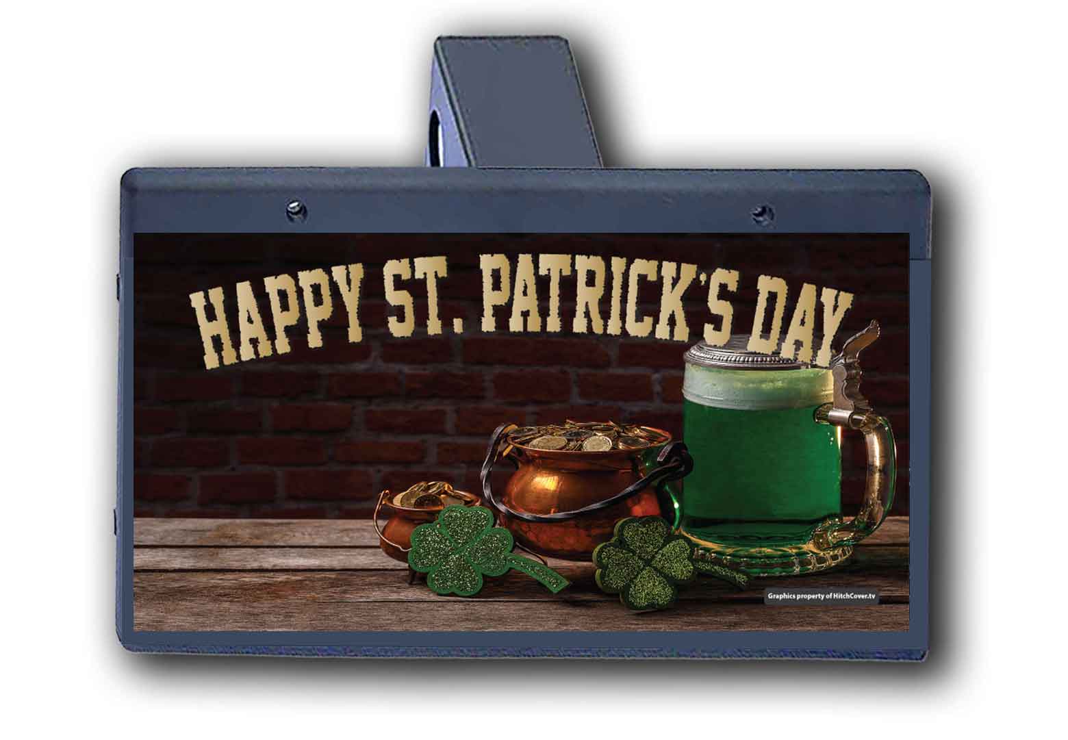 Happy St Patricks Day - Hitch Cover