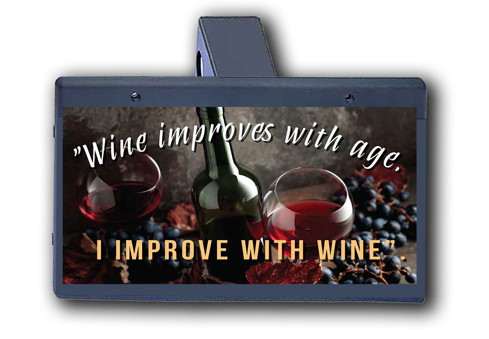 I Improve With Wine 1 - Hitch Cover