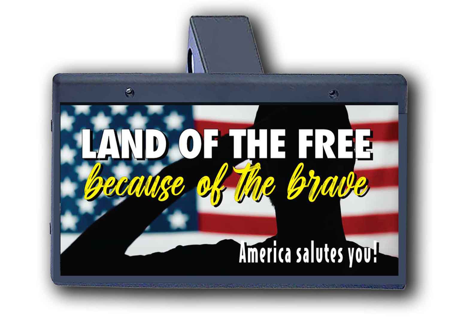 Land Of The Free Because Of The Brave - Hitch Cover