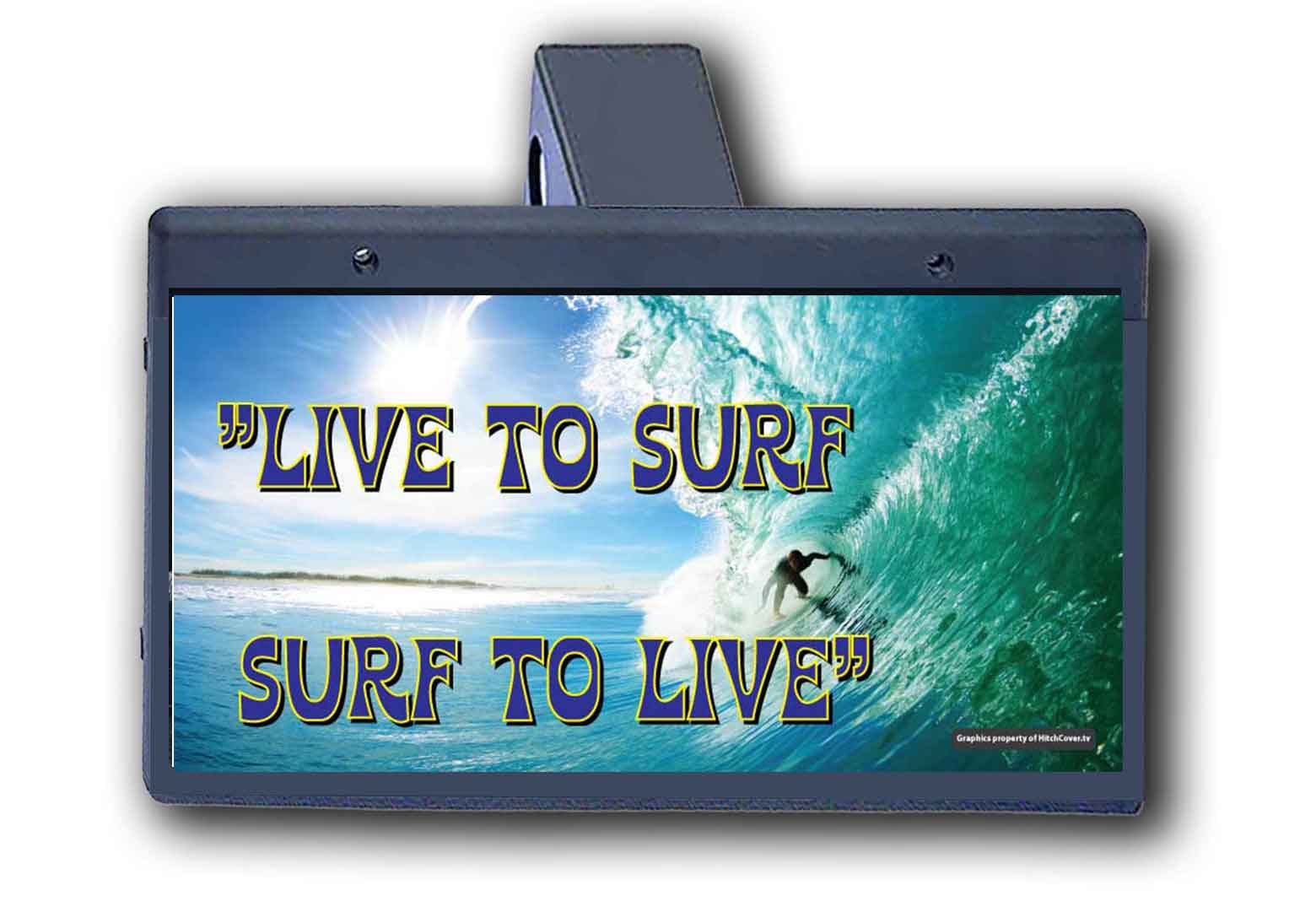 Love To Surf Surf To Live - Hitch Cover