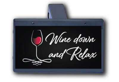 Wine Down Relax - Hitch Cover