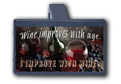 Wine Improves With Age - Hitch Cover