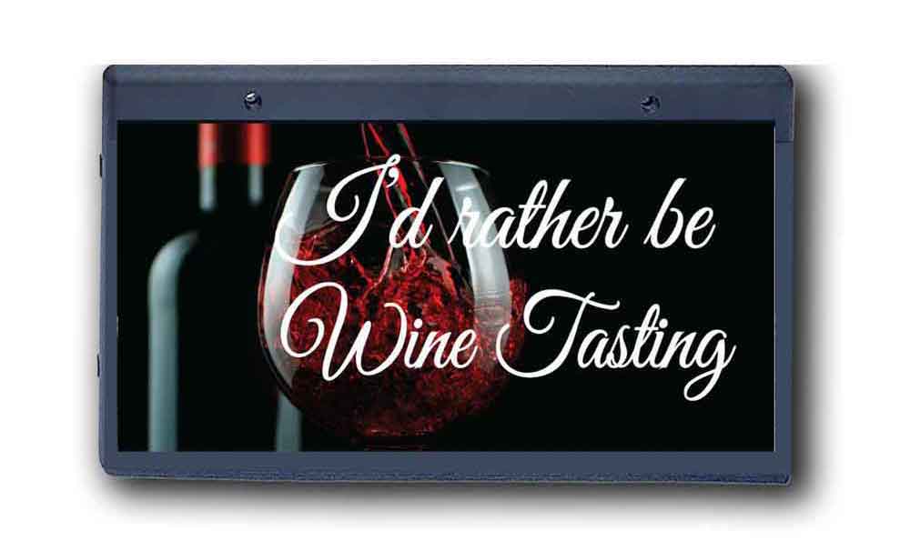 I'd Rather Be Wine Tasting - Wall Hanging