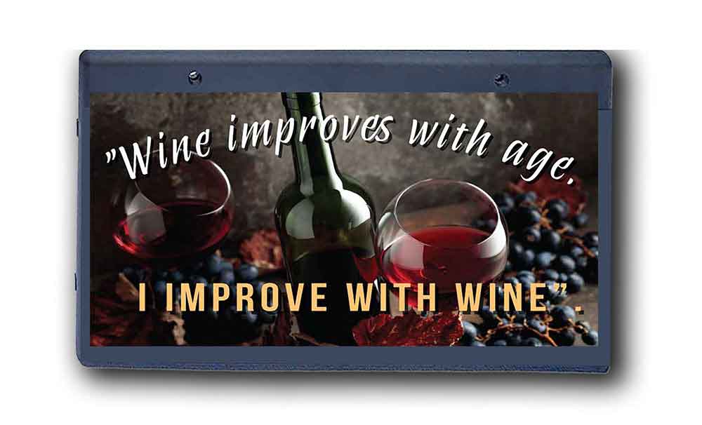 Wine Improves With Age - Wall Hanging