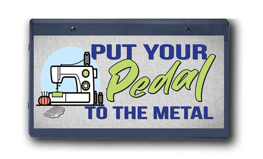 Sewing Pedal To The Metal - Wall Hanging