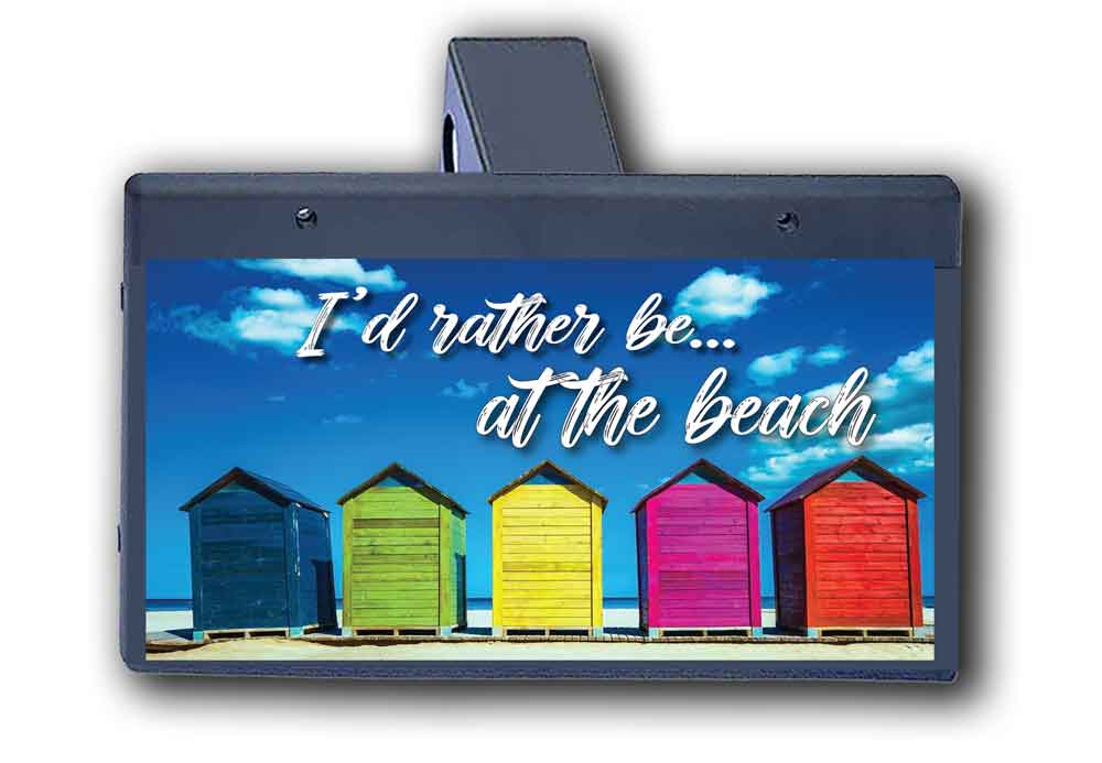 I'd Rather Be at the Beach - Hitch Cover