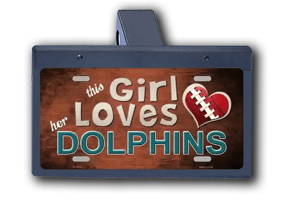 Girls Love DOLPHINS - Hitch Cover