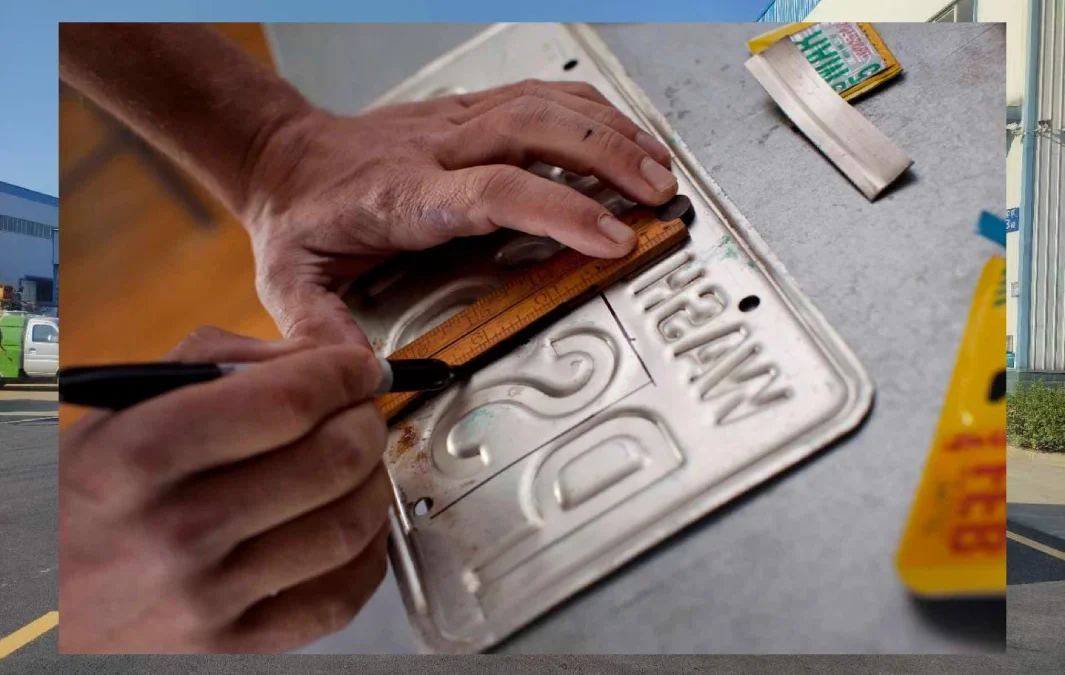 Turning License Plates Into Wall Art: A Man Cave Decor Idea Most People Overlook